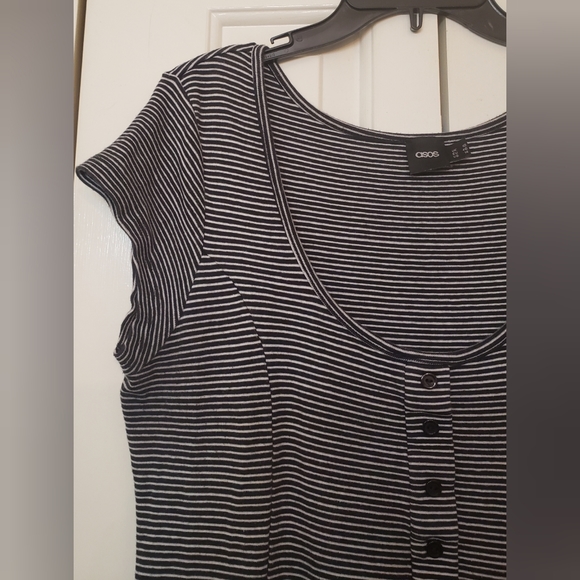 ASOS COTTON SKATER DRESS 14 - Picture 3 of 6